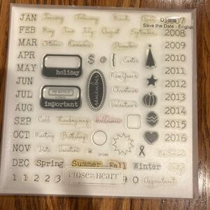 Close To My Heart CTMH - D1888 Save The Date - My Acrylix Stamp Set